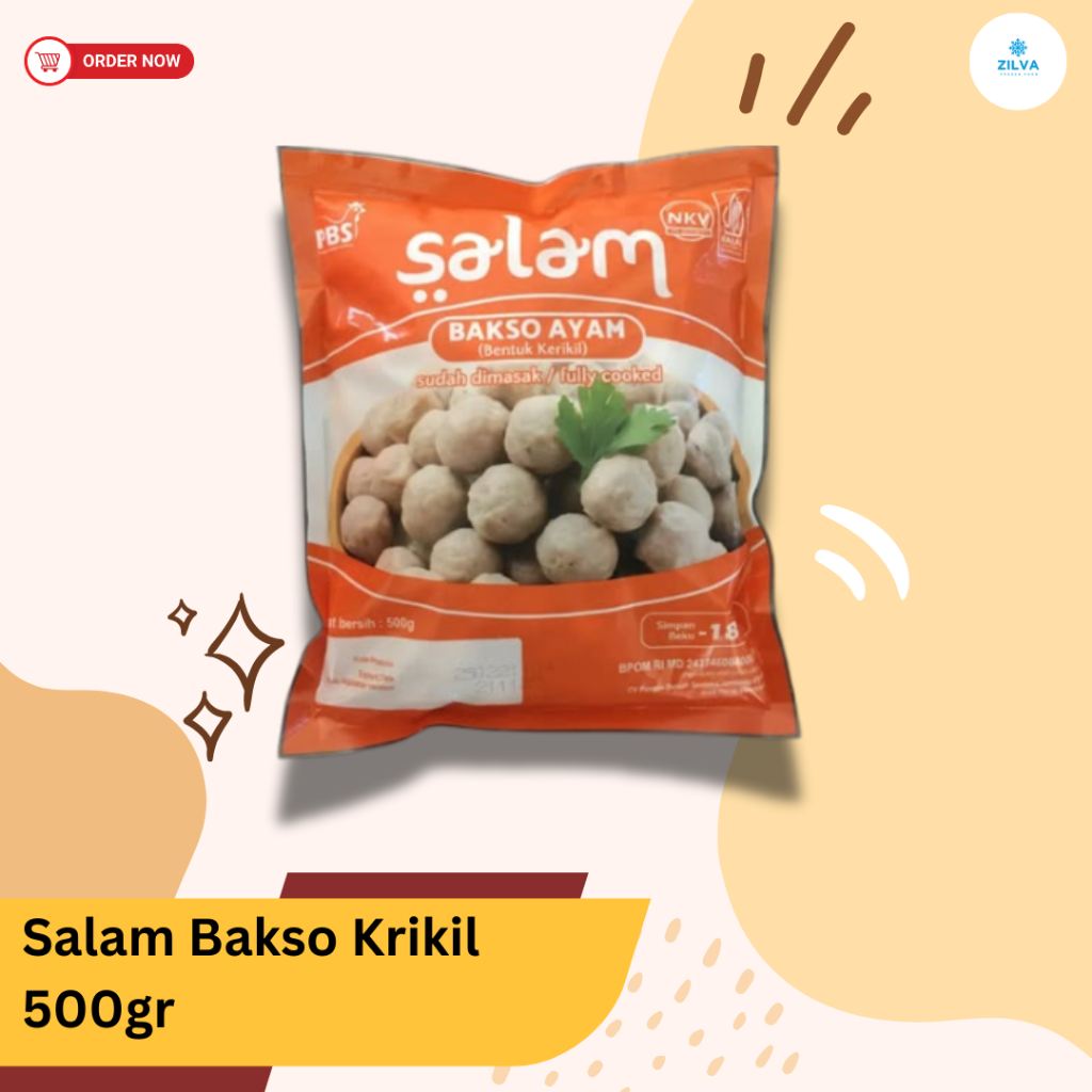 

Salam Bakso Kerikil 500gr | Bakso Ayam Kerikil