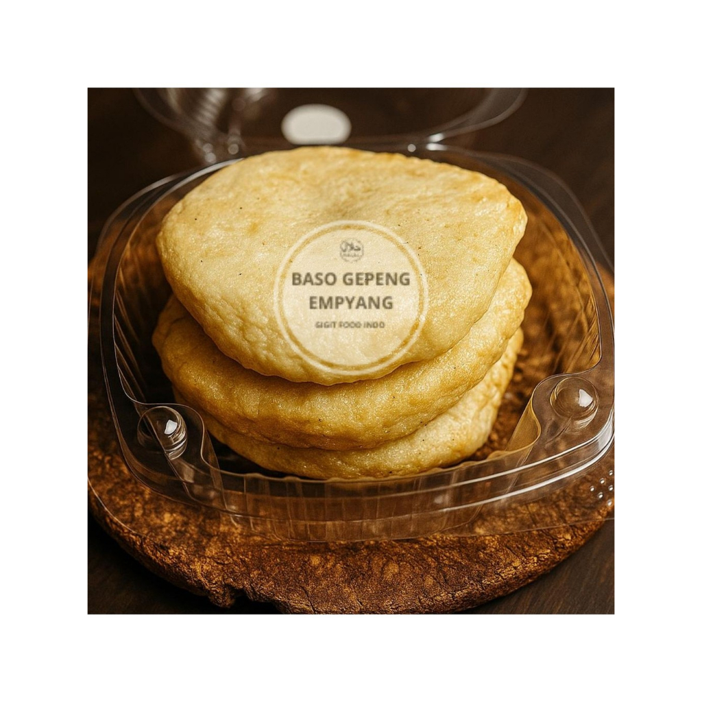 

gigit food empyang baso gepeng frozen food (isi 3 pcs)