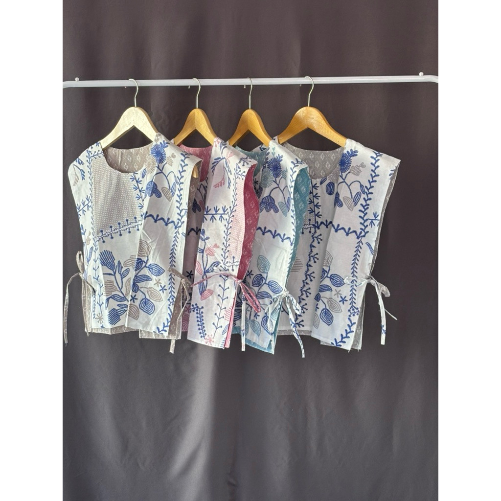 VEST BATIK MOTIF BOLAK BALIK 2 in 1 / OUTER BATIK BOLAK BALIK