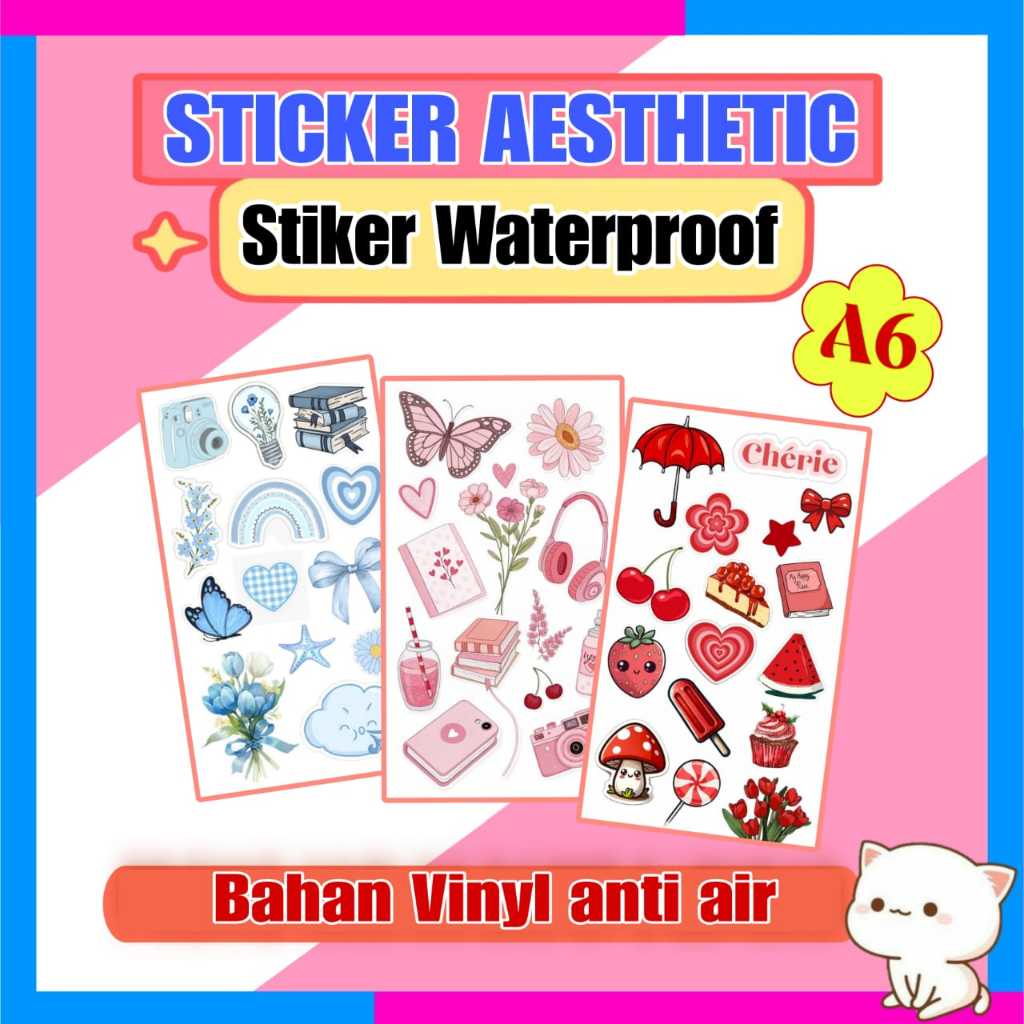 

sticker aesthetic waterproof / sticker tumbler / sticker vinyl