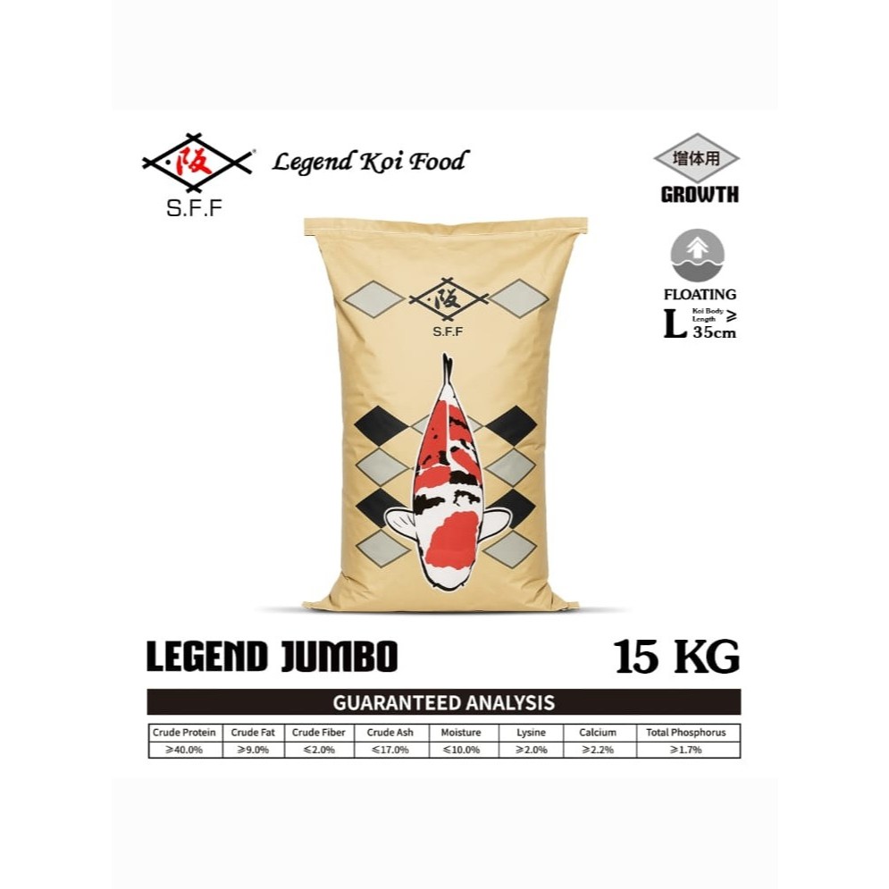 Legend Jumbo 15 Kg - Koi Food - Sumo Koi