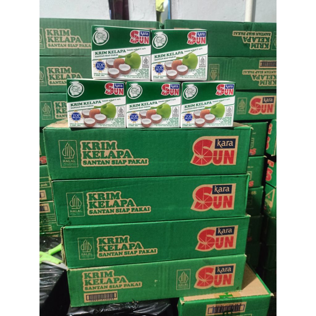 

1Dus santan Kara 200ml isi 12pcs siap pakai