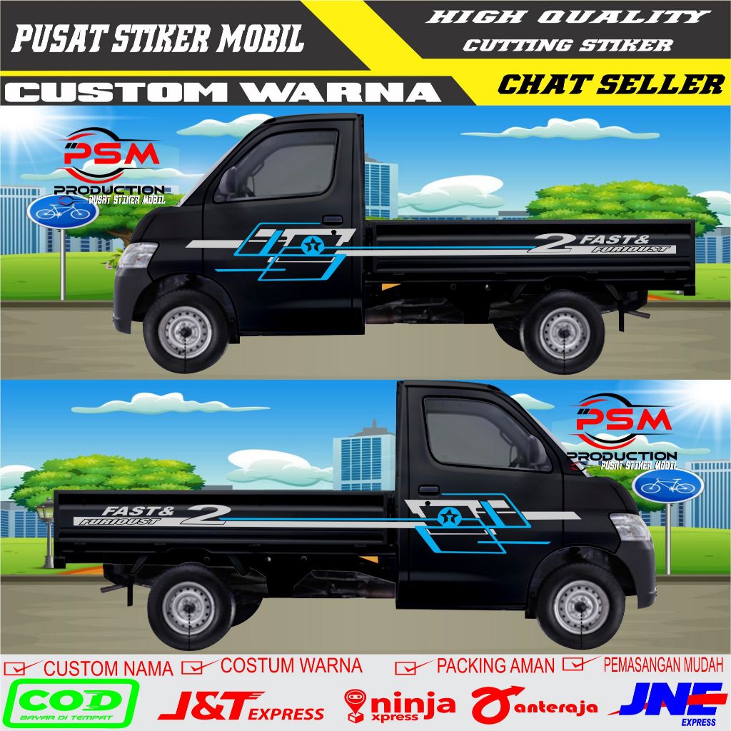 Stiker mobil pick up apv Suzuki terbaru stiker mobil pick up apv terlaris