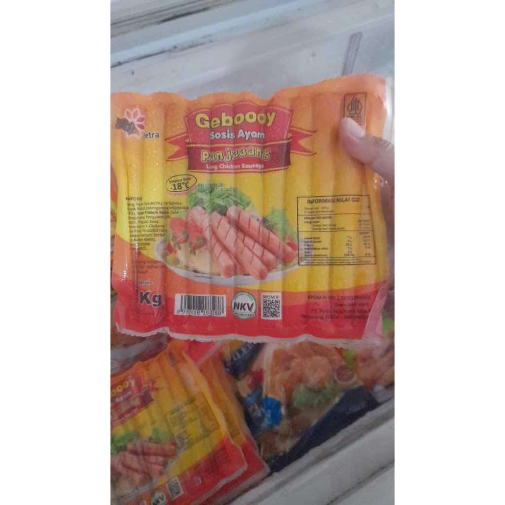 

Geboooy sosis ayam long 1kg 30S