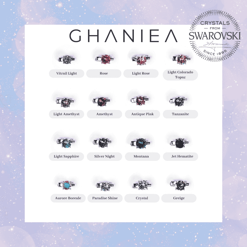 Ghaniea - Bross Dagu mini Swarovski Circle Brooch / Bros Dagu/ safety pin / bros peniti