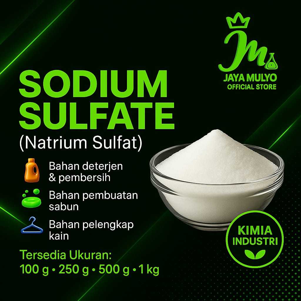 Sodium Sulfate 1kg / Sodium Sulfat / Natrium Sulfate / Natrium Sulfat / Pengental Sabun