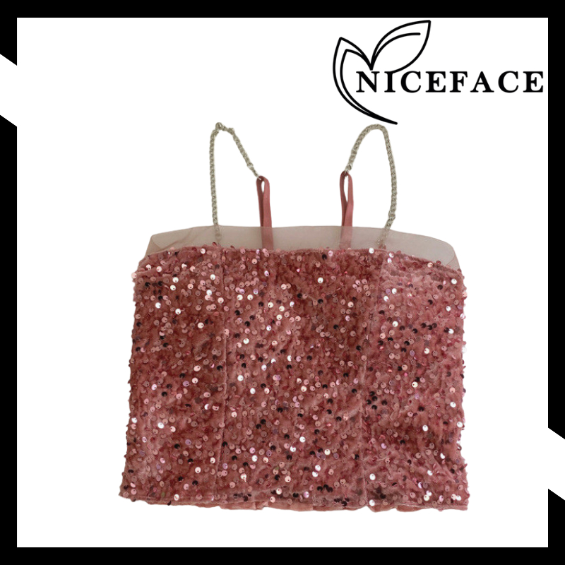 NICEFACE - Tanktop Blink Blink Manik Crop Top Tengtop Bra Kamisol Wanita