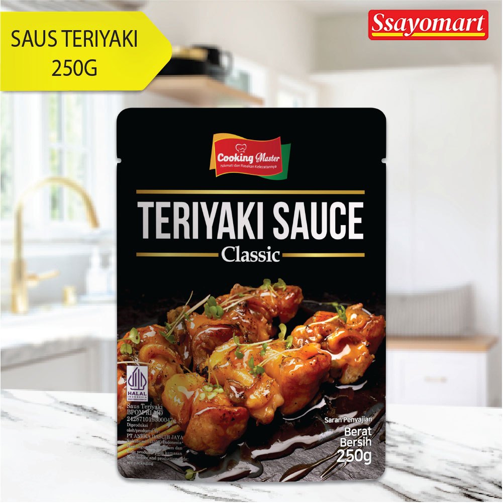 

[HALAL] Cooking Master / Saus Teriyaki / Teriyaki Sauce Halal BBQ 250g 500g 1kg