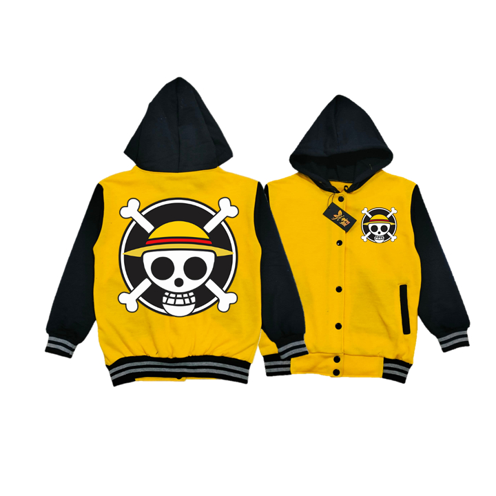 Hoodie Varsity Anak Anime One Piece Jaket Varsity Karakter Anime One Piece
