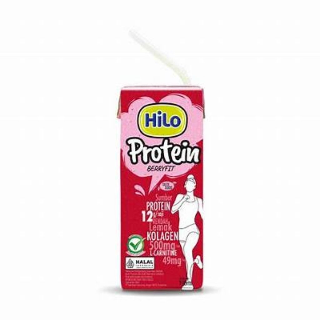 

Hilo Drink RTD Prot Berryfit 190ml 1dus isi 24pcs