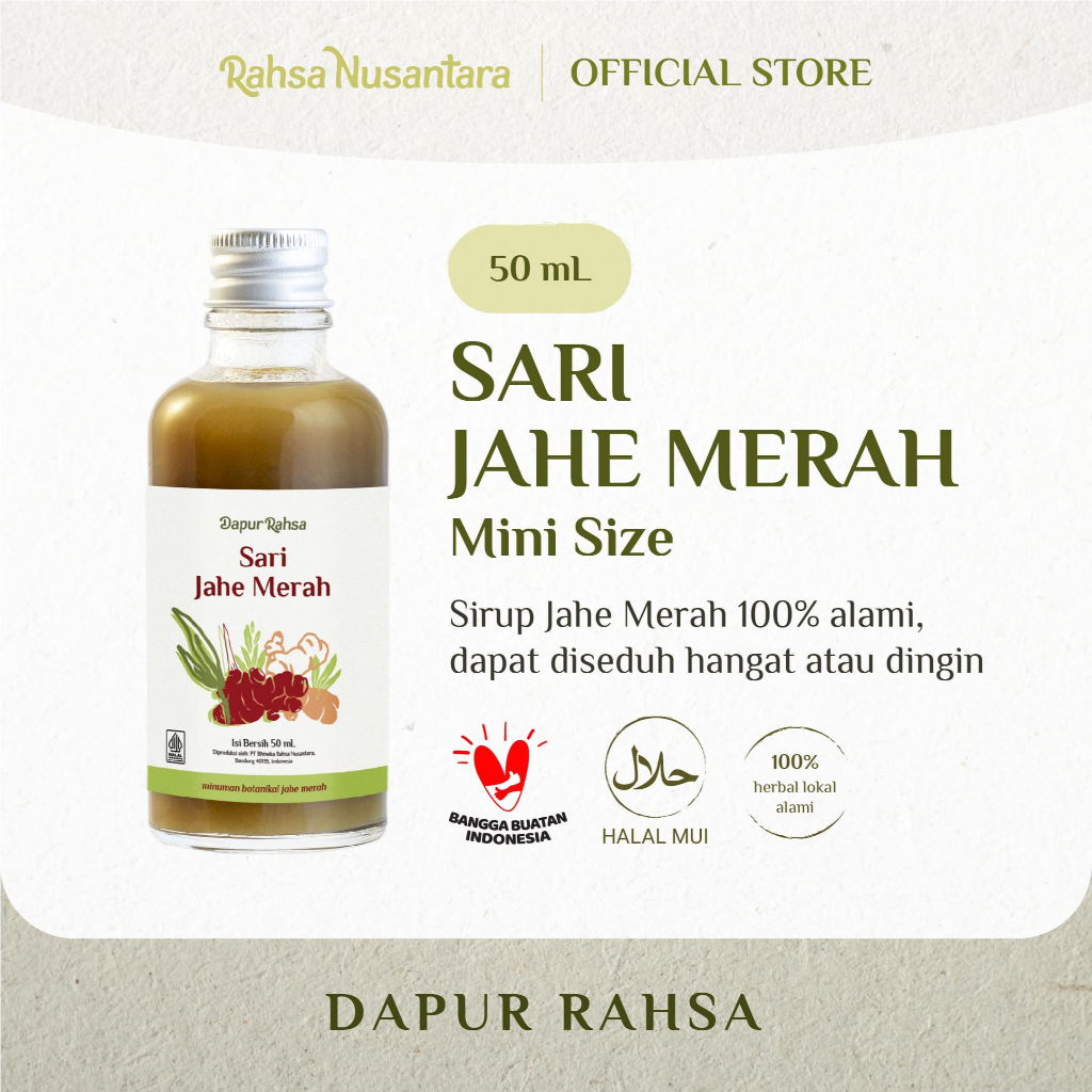 

[GIFT] Mini Size Sari Jahe Merah 50mL