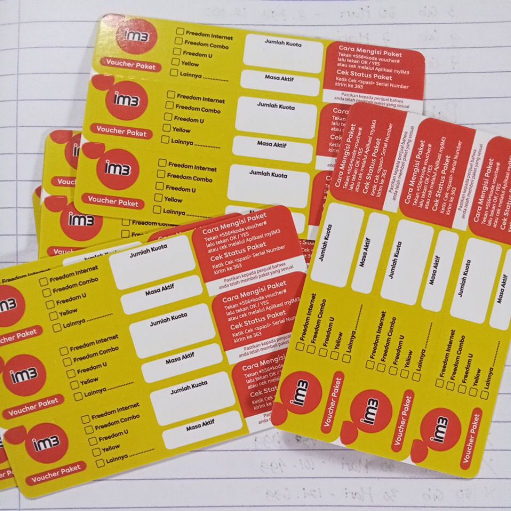 Voucher Indosat 28 hari / voucher bulanan indosat, voucher murah