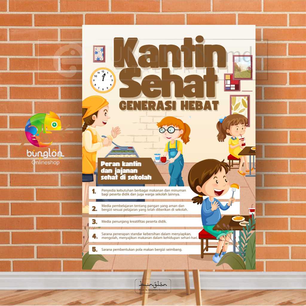 

Poster Kantin sehat Generasi Hebat