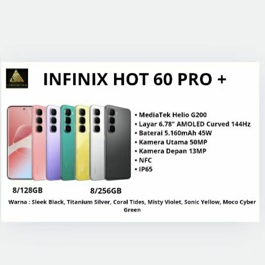 Smartphone - Infinix Hot 60 Pro + (Garansi Resmi)