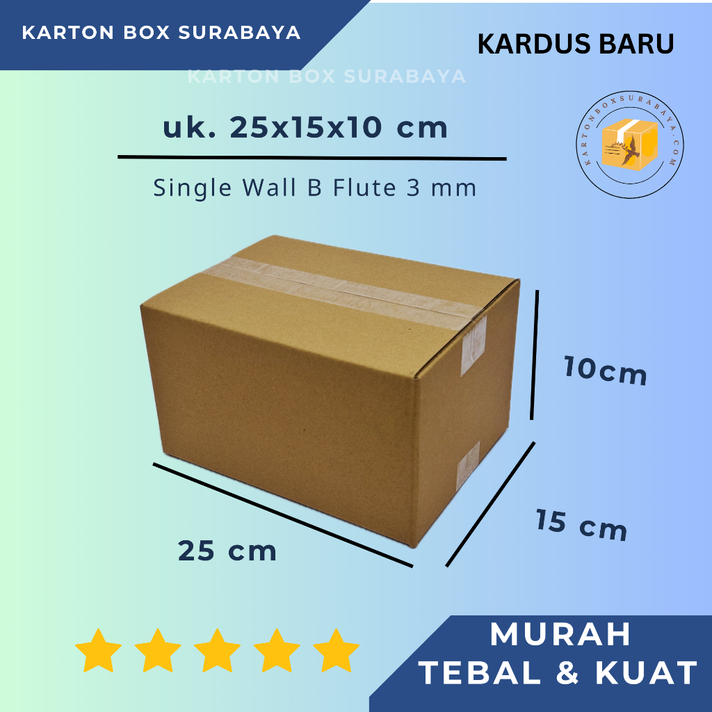 

25X15X10 cm murah / KARTON KOTAK DUS PACKING ONLINE POLOS PACKAGING