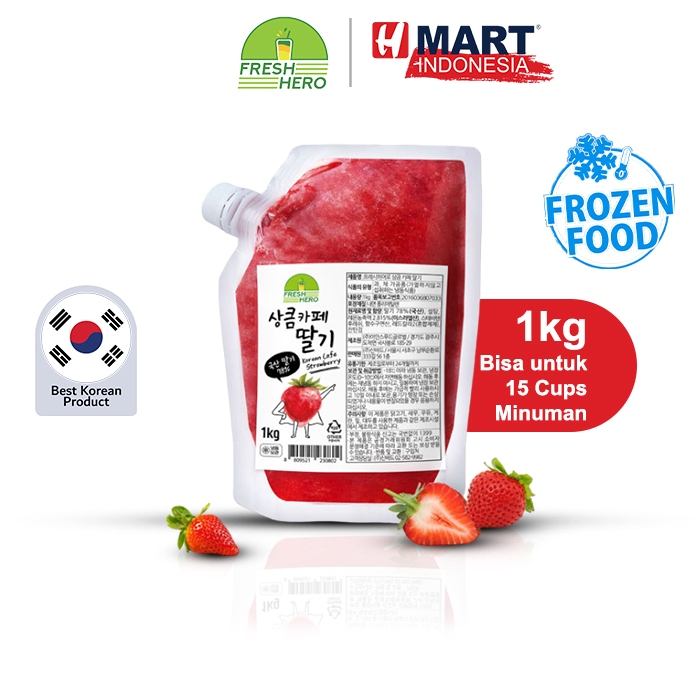 

FRESH HERO Korean Cafe Strawberry - Jus Buah Stroberi Asli Korea 1kg