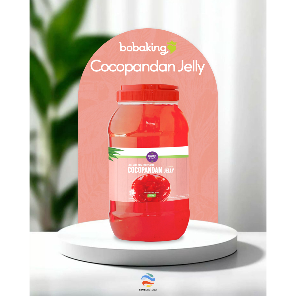 

Boba King Cocopandan Jelly 2KG | Jelly Rasa Pandan Kelapa