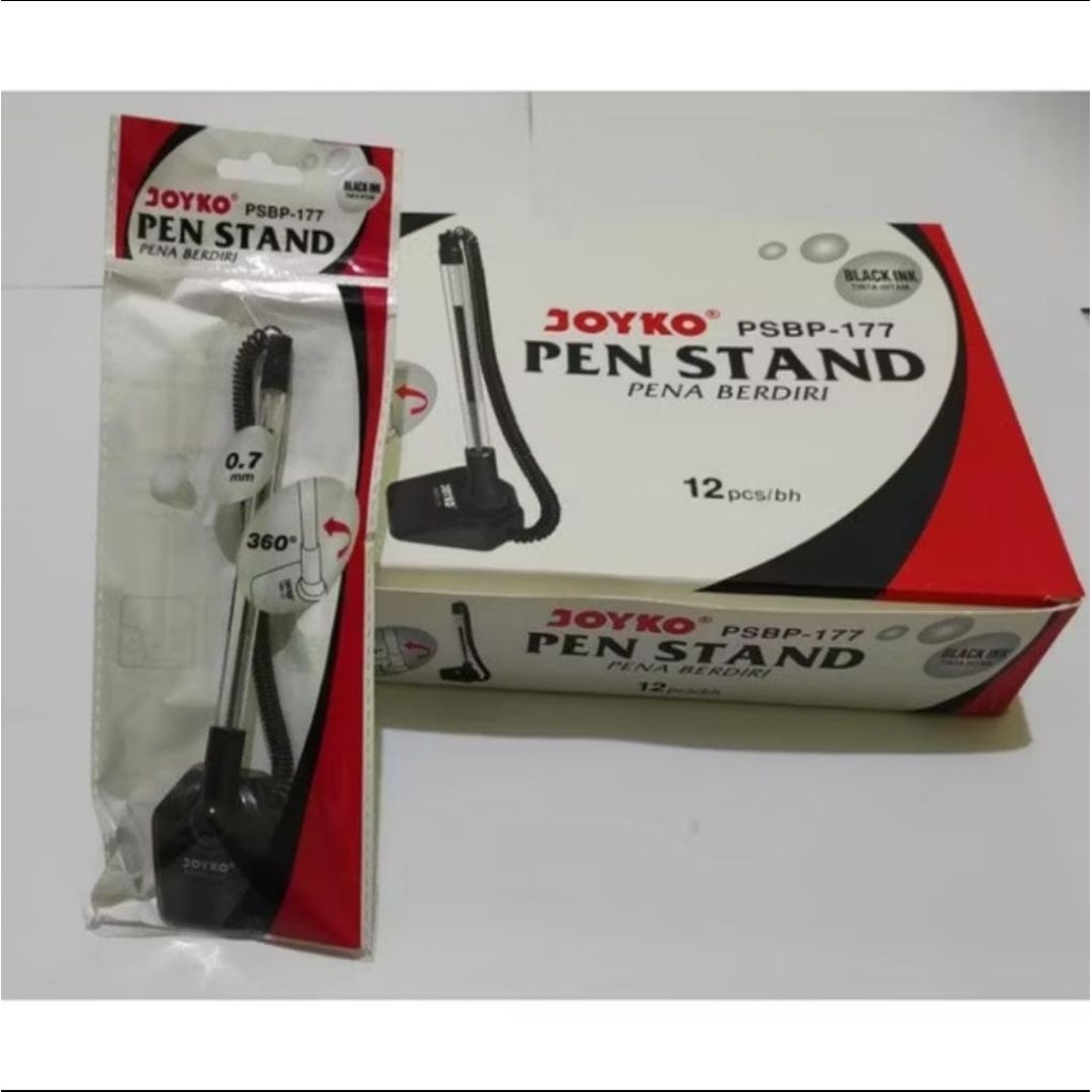 

PCS] STAND PEN JOYKO PSBP-177 HITAM / PULPEN BERDIRI / PULPEN MEJA / PULPEN TEMPEL JOYKO
