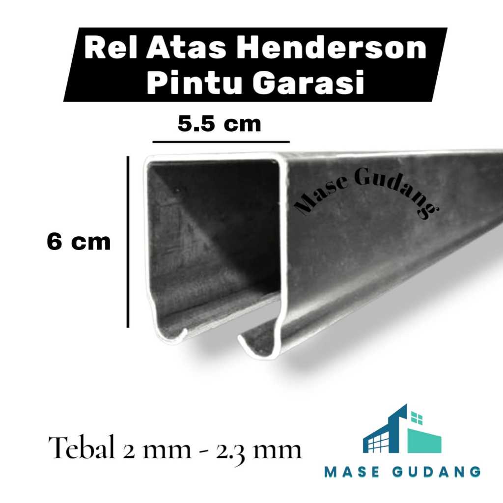 Rel atas besar pintu besi rel henderson pintu lipat sliding pintu garasi & 1 set roda engsel - premi