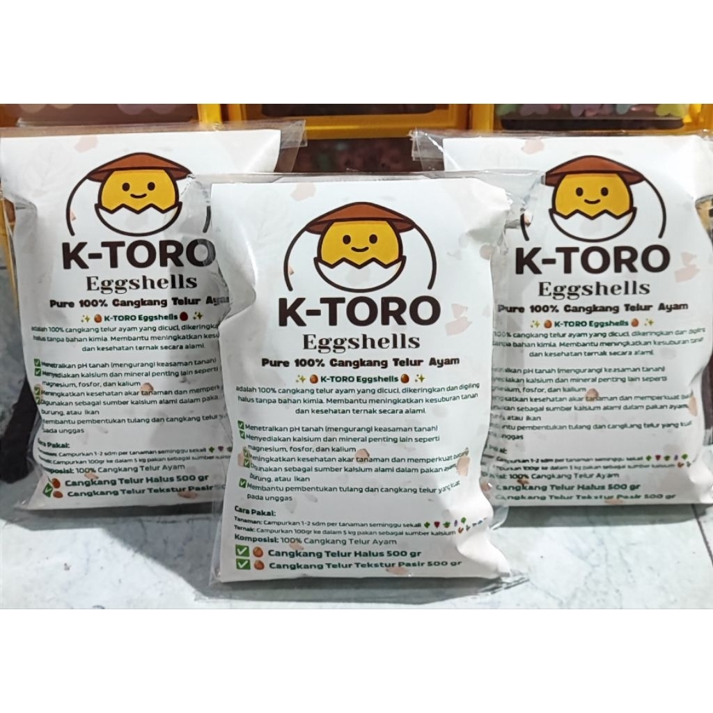 CANGKANG TELUR 100% / serbuk cangkang telur / kulit telur halus / pupuk organik