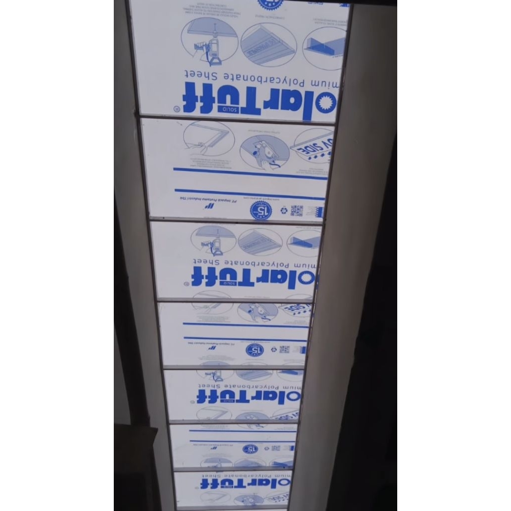 Solartuff Flat 6mm - 1,22 x 6 meter - SURABAYA ONLY  / Solar Flat Solid Sheet Policarbonate Lembaran