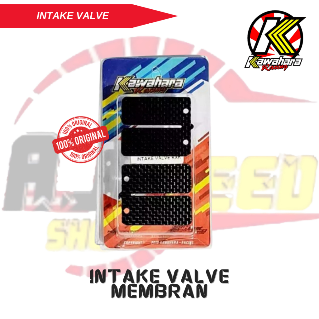 Kawahara Lidah Membran Karbon Red Valve Intake Valve Ninja R RXK RX King Original 100%