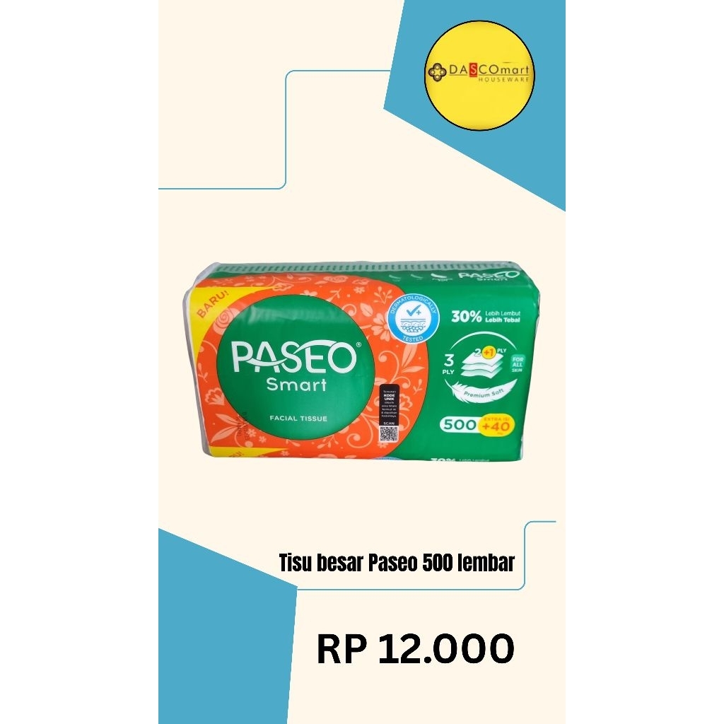 Tisu Besar merek Paseo 500 lembar