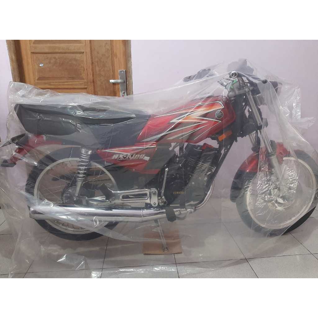 Sarung Cover Motor Yamaha Rx King Transparan Waterproof XL / Sarung Motor Rx King