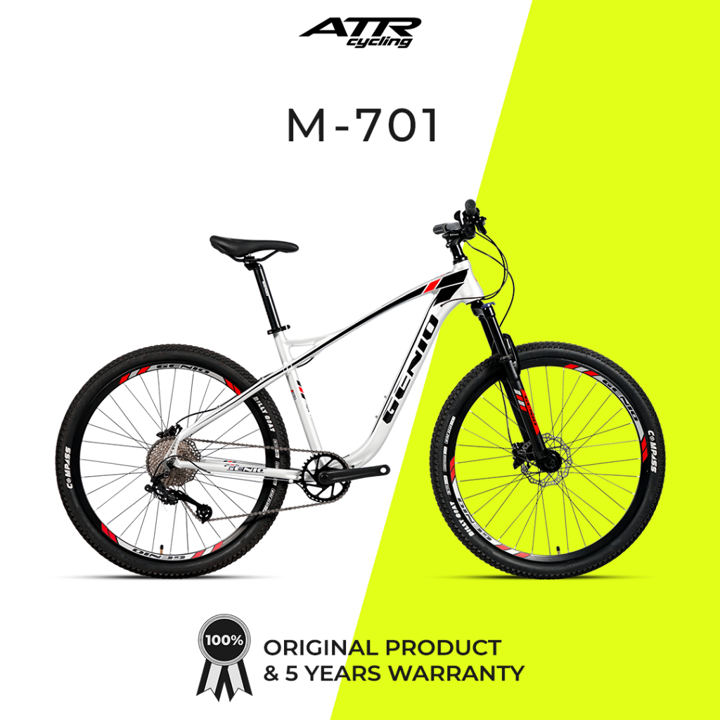 Sepeda Gunung MTB AL27,5-10SP GENIO M-701 (20) SLV-BK