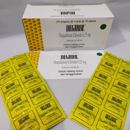 Degirol Lemon Obat Sakit Tenggorokan & Radang - 10 Tablet | DEGIROL 10 TABLET | OBAT SAKIT TENGGOROK