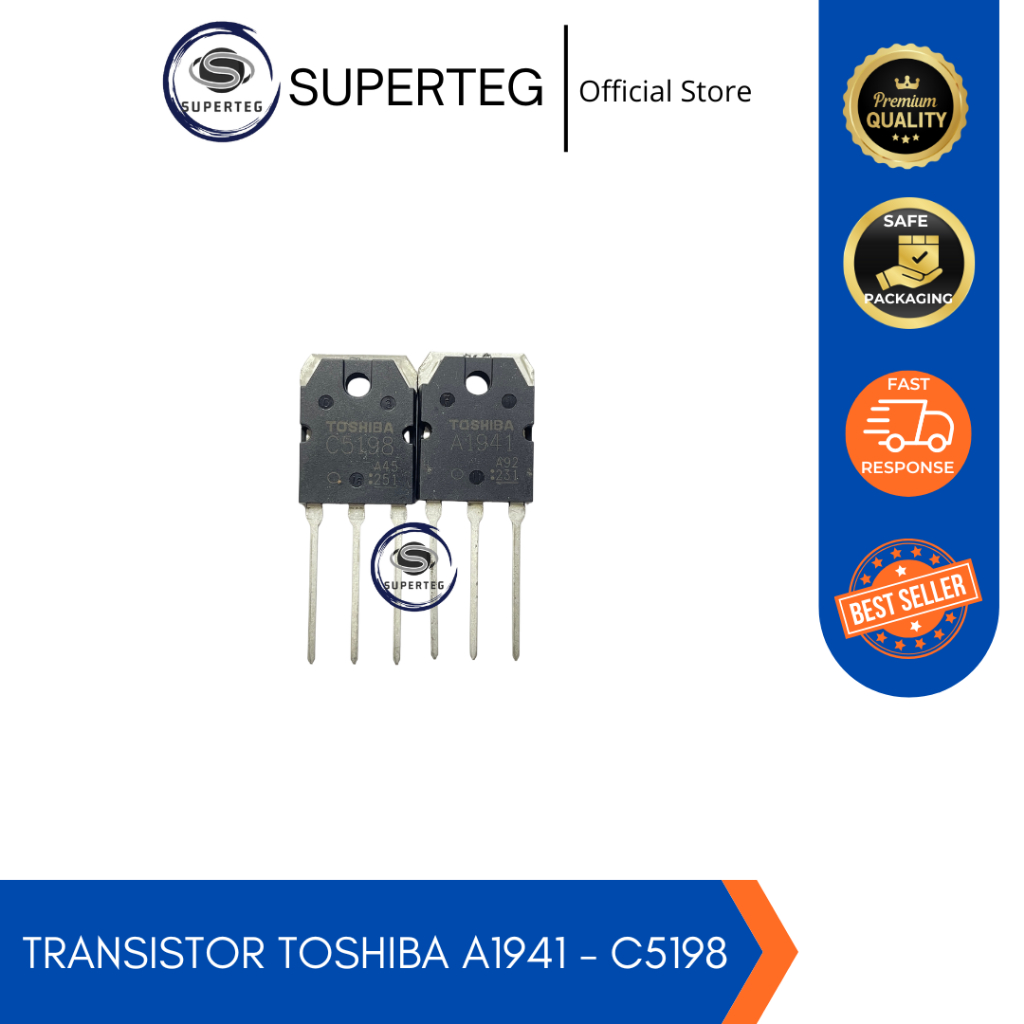 Transistor A1941 - C5198 A 1941 - C 5198 (ORIGINAL) A1941-C5198 ORI ASLI ups stabilizer