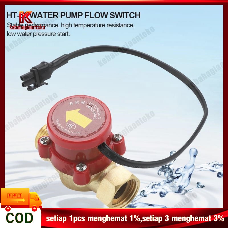 Flow Switch 3/4 Inch - Otomatis Pompa Air Dorong Booster Pump/ 1/2" Otomatis Wasser Boster Pump Otom