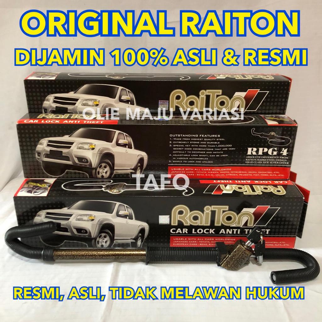 KUNCI STANG MOBIL ANTI MALING RAITON ASLI