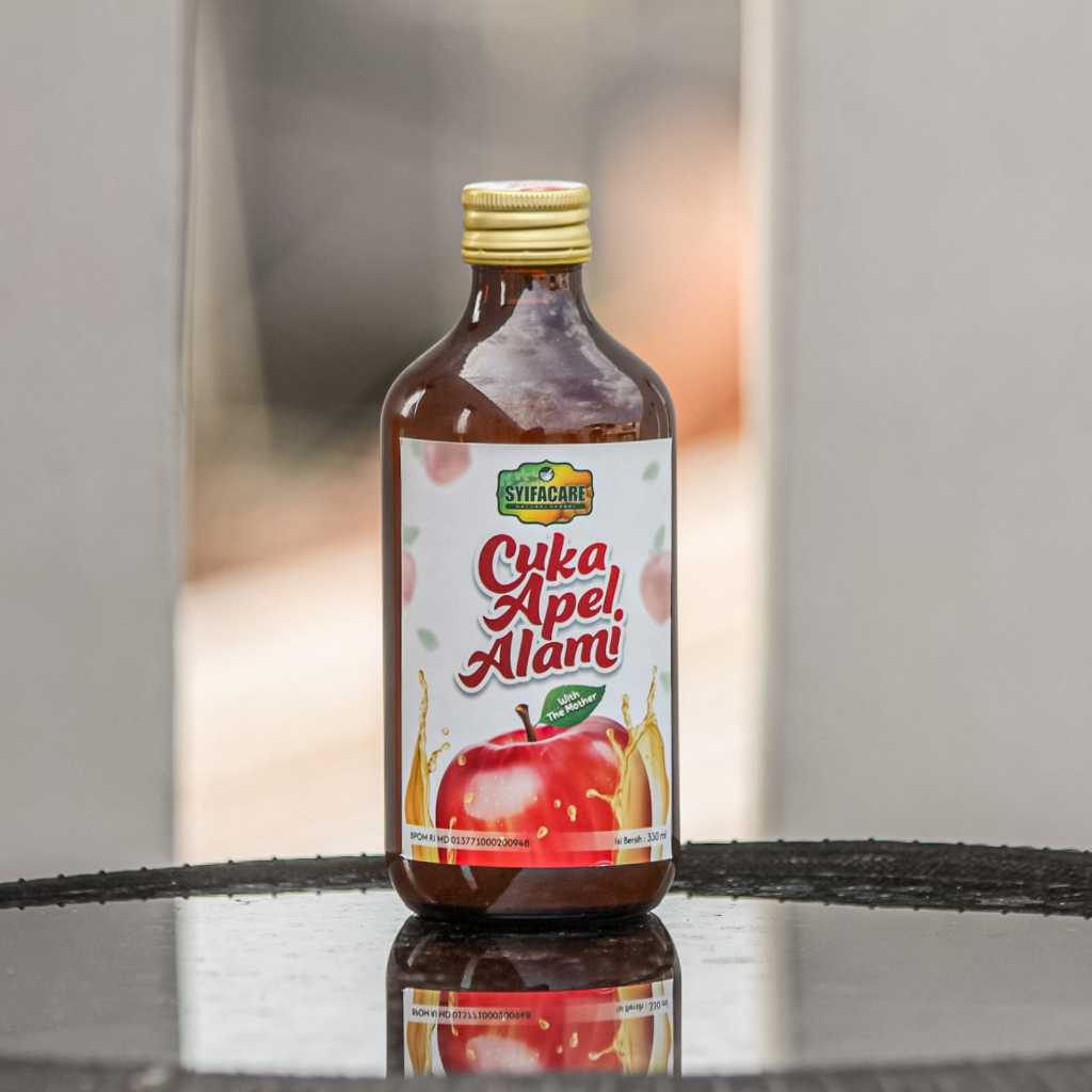 

SYIFACARE- Cuka Apel Alami isi 330ml - Natural Apple Cider Vinegar Premium With The Mother