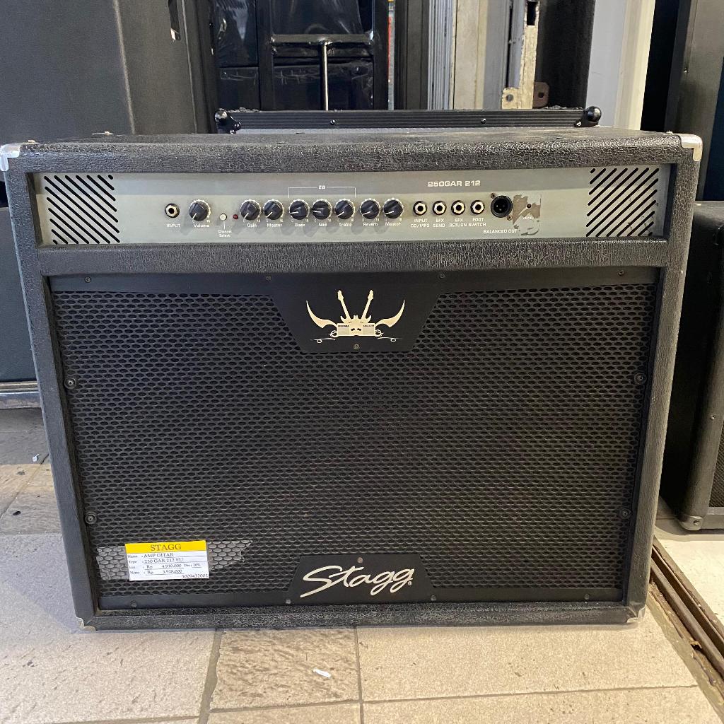 AMPLIE GITAR COMBO STAGG 250 GAR 212 EU+ UK ORIGINAL / ampli gitar listrik merk stagg 15 GA DR EU, E