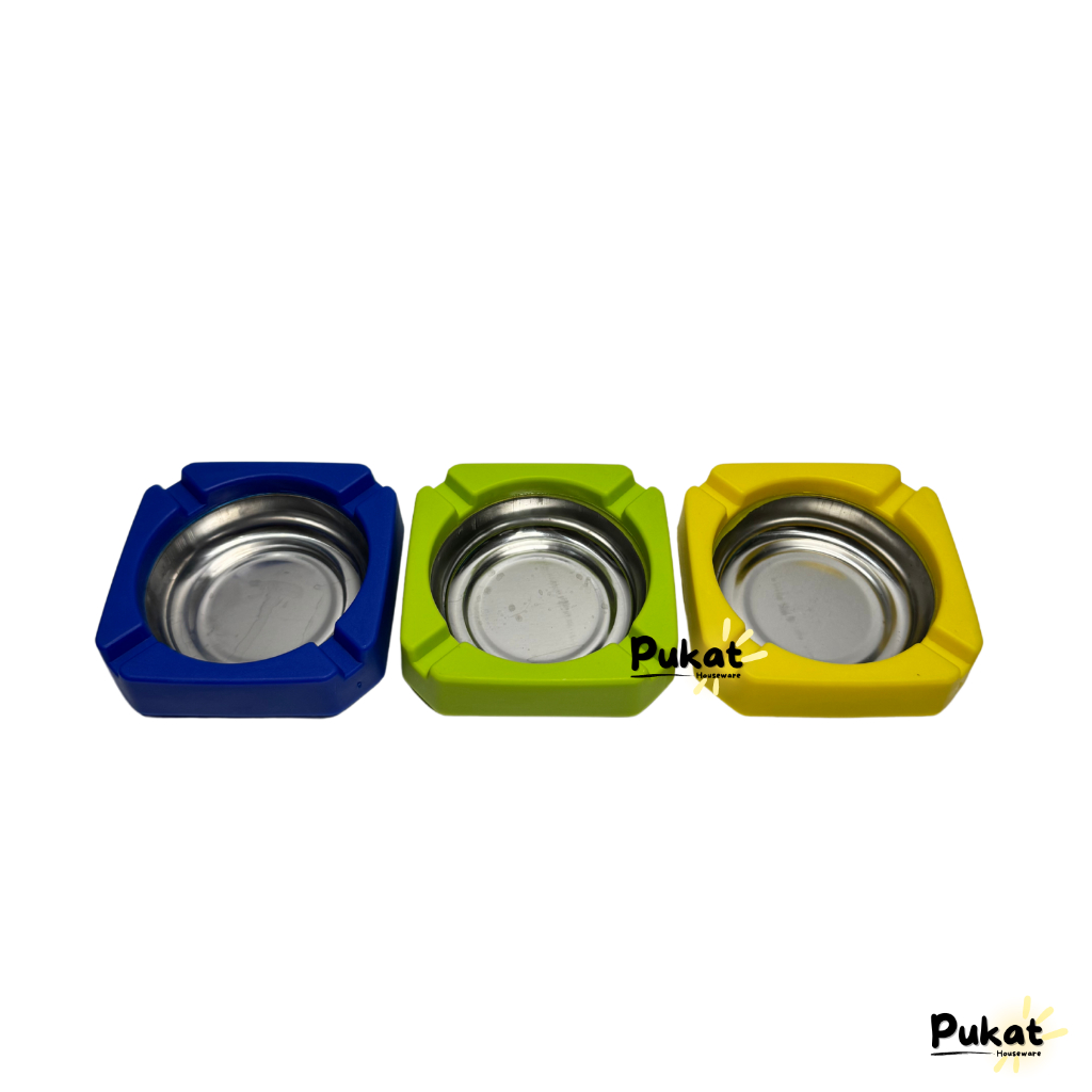 Asbak Rokok Segi Empat Stainless Steel / Asbak Rokok Stainless Steel Estetik / Asbak Kotak Stainless