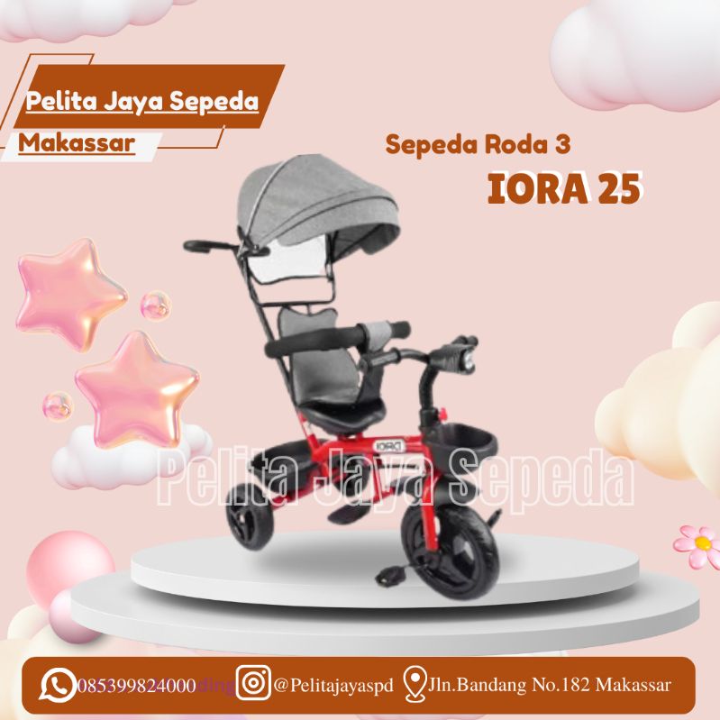 SEPEDA ANAK RODA TIGA 3 TRICYCLE IORA AVIATOR