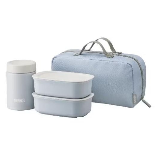 Thermos JEA-801 SKY Vacuum Insulated Soup Lunch Set, 28.7 fl oz (800 ml), Sky Blue
