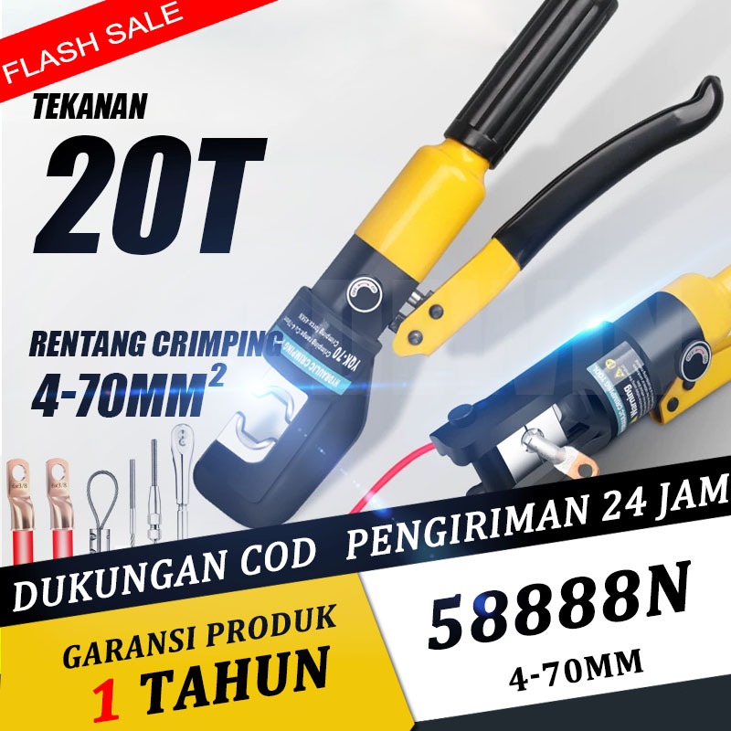 DEWIN tang skun kabel YQK70 tang crimping tang press skun hidrolik tang skun crimping tool tang
