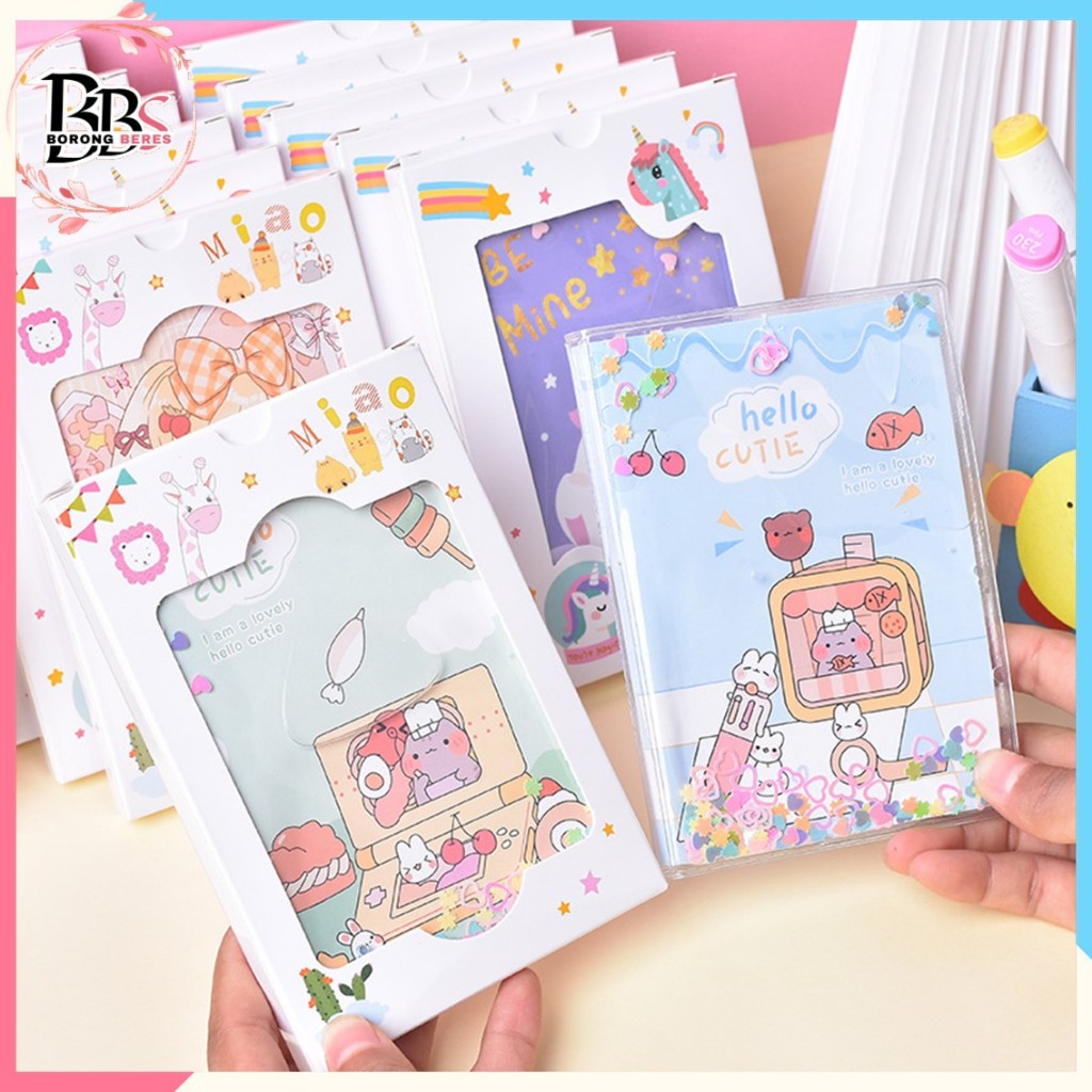 

BORES Notebook Glitter Motif Kartun Buku Tulis Anak Glitter Karakter Buku Diary Kreatif Untuk Anak Anak