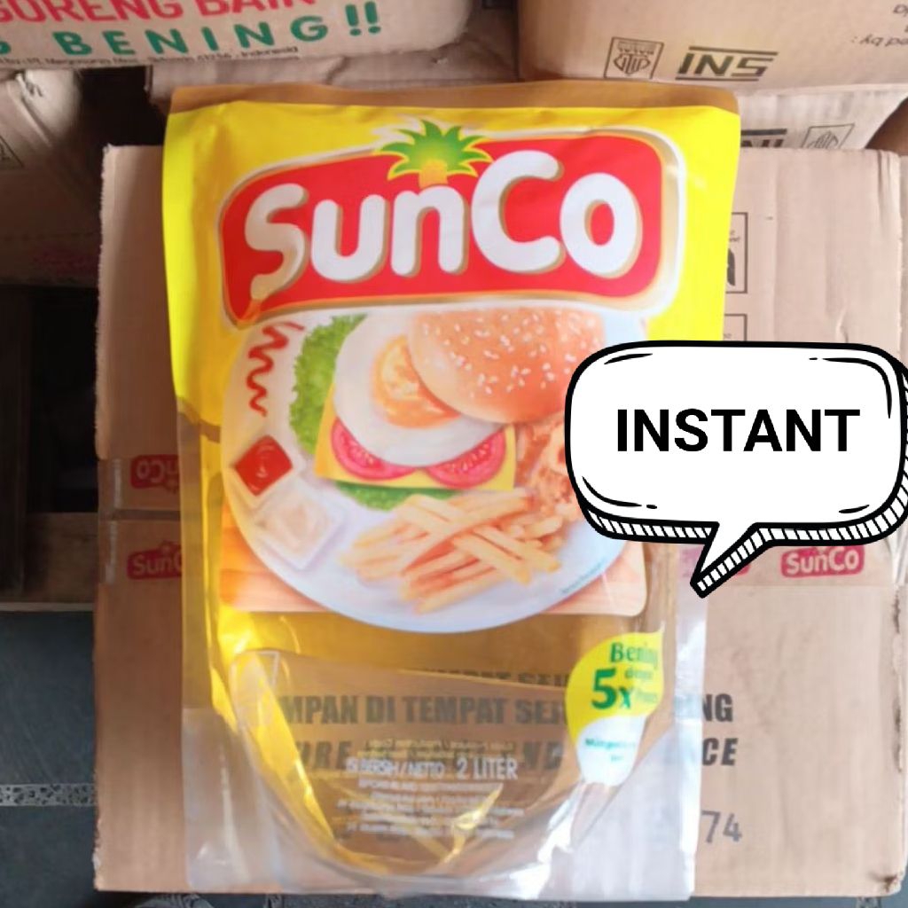 

SUNCO minyak goreng 2 liter 6 pouch 1 karton instant