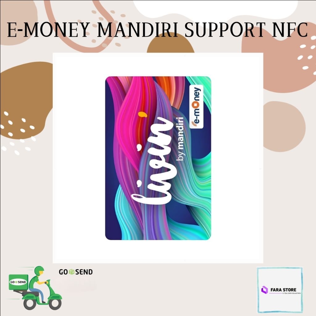 Kartu eMoney Livin' Green/ Kartu Mandiri/ E-money Mandiri/ eMoney Card/ E-toll Mandiri/ Mandiri Card