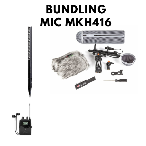 Bundling Mic SENNHEISER MKH416 RYCOTE 4KIT DAN  SENNHEISER RECEIVER IEM G4