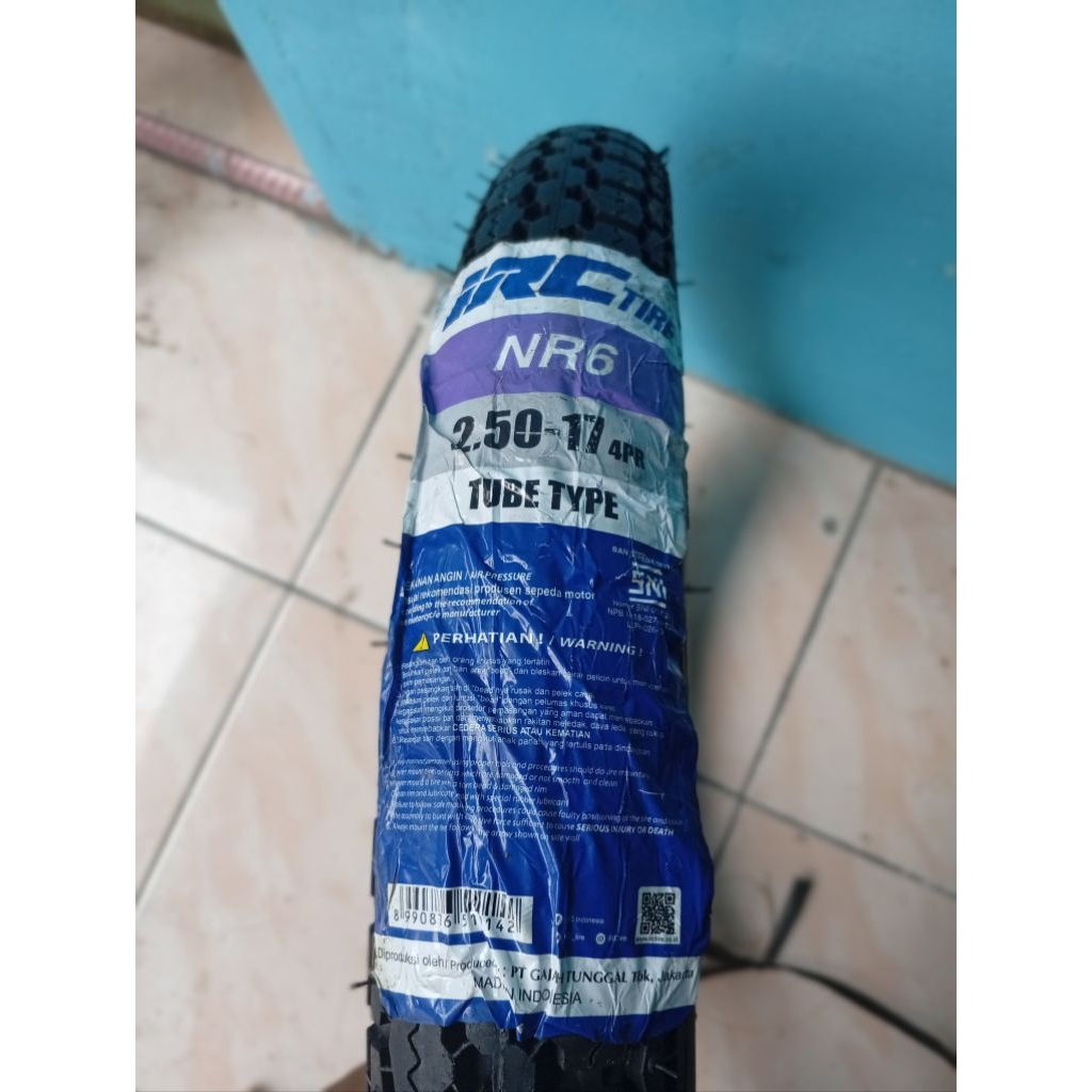 Ban Luar Motor IRC NR 6 (NR6) 250-17 (Tubetype) Ban Luar 2.50 Ring 17