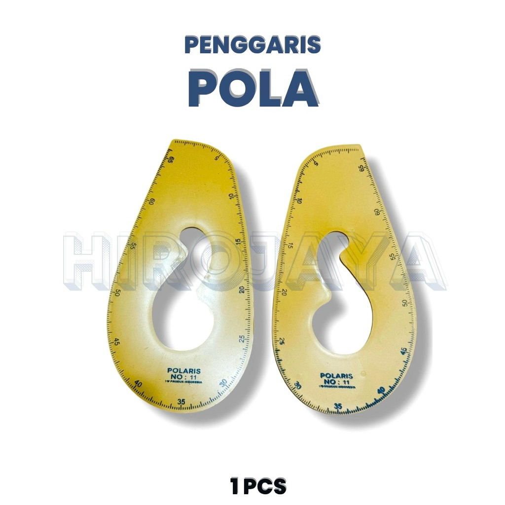 

Penggaris Pola Jahit No. 11/ Penggaris Kerung Lengan per pcs