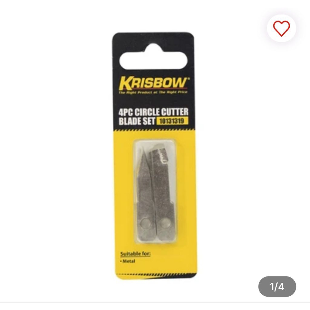 

Krisbow Set 4 Pcs Blade Hole Cutter Irab1