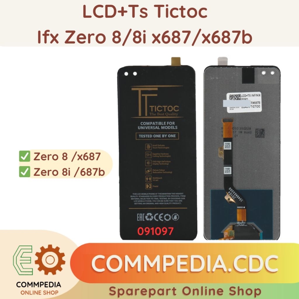 LCD+Ts Ifx x687 Zero 8/x687b Zero 8i