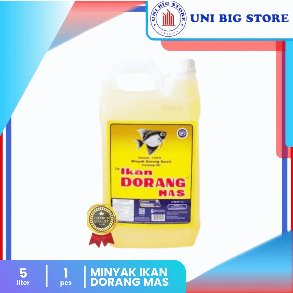 

Surabaya Minyak Goreng IKAN DORANG MAS 5 Liter Fried Oil Kelapa Sawit