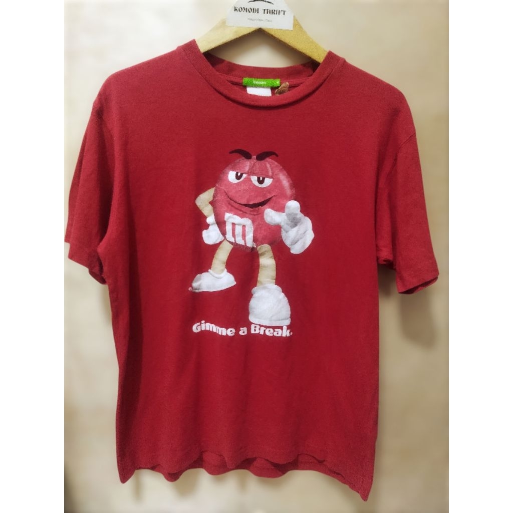 Kaos Bossini Art Original Kaos Merah Tshirt M&MS