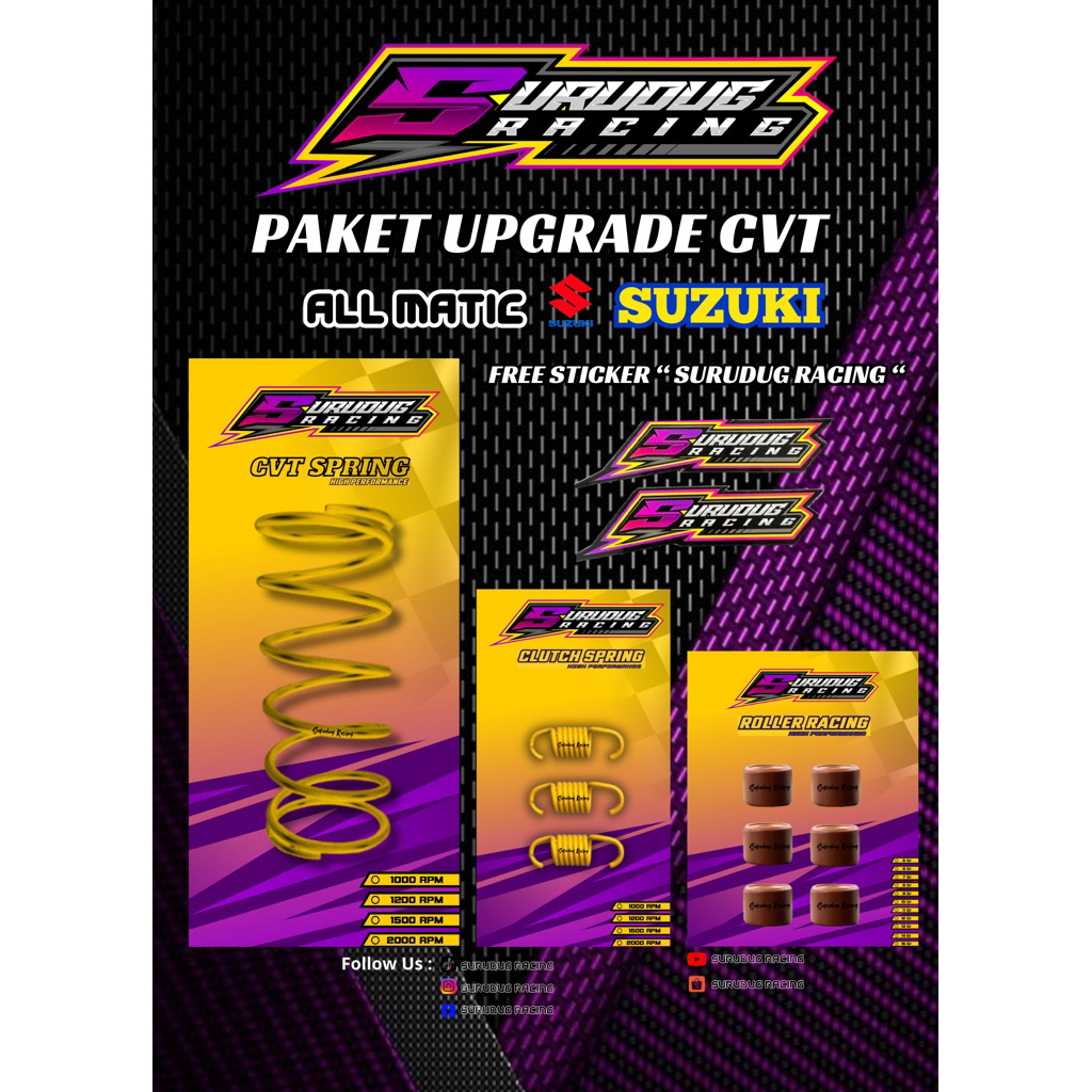 PAKET KIRIAN RACING SUZUKI NEX SKYWAVE SKYDRIVE